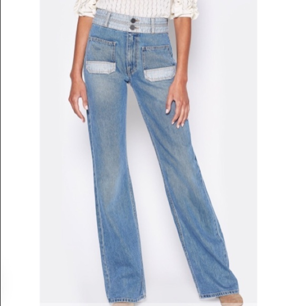 JOIE jeans Two Tone Gabriel Thames wide leg women’s 24 new with tags nwt denim